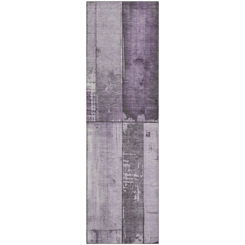 Premium Machine Washable Medena AMF1877 Geometric Rug, Runner 2'3" x 7'6"