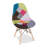 Modholic Eiffel Chair With Wood Legs, Multi (Set Of 2)