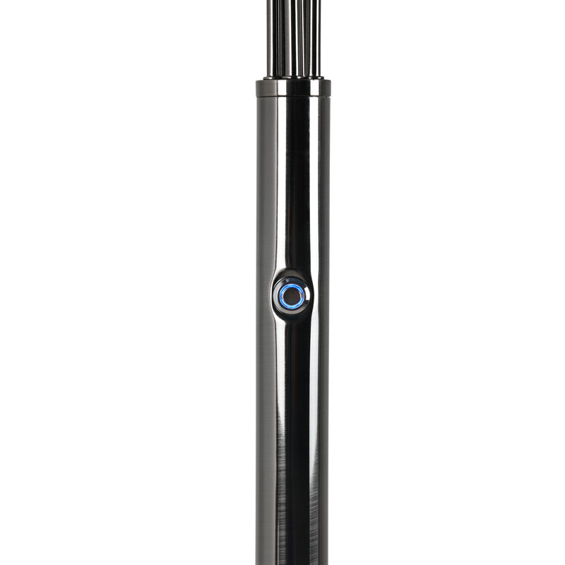 73" LED Tree Floor Lamp, Brushed Black Steel