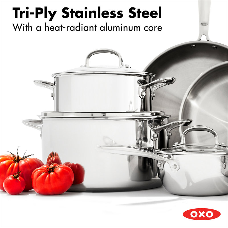 OXO Good Grips 13 Pieces Stainless Steel Cookware Set