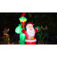 Père Noël gonflable de Noël 8 pi GOOSH debout sous un phare vert avec lumières DEL