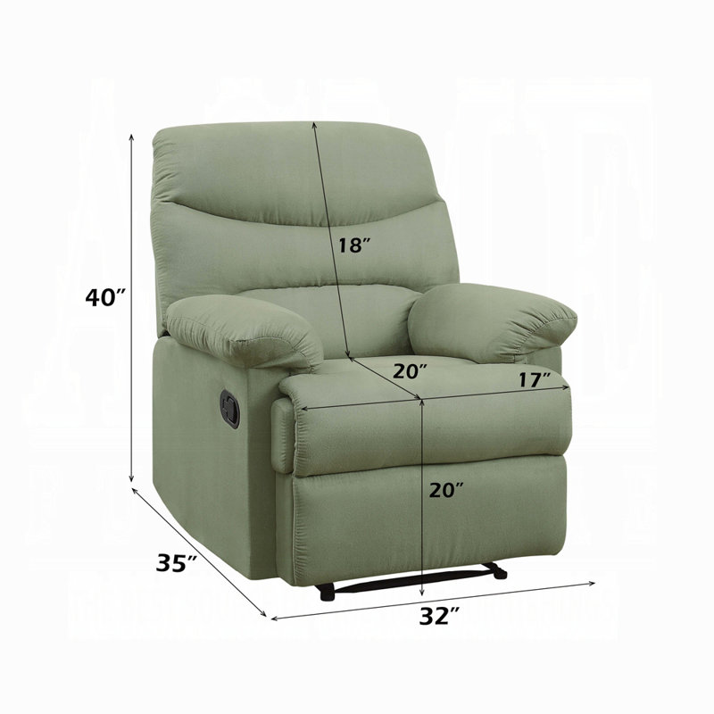 Arcadia Motion Recliner, Sage Microfiber, Sage