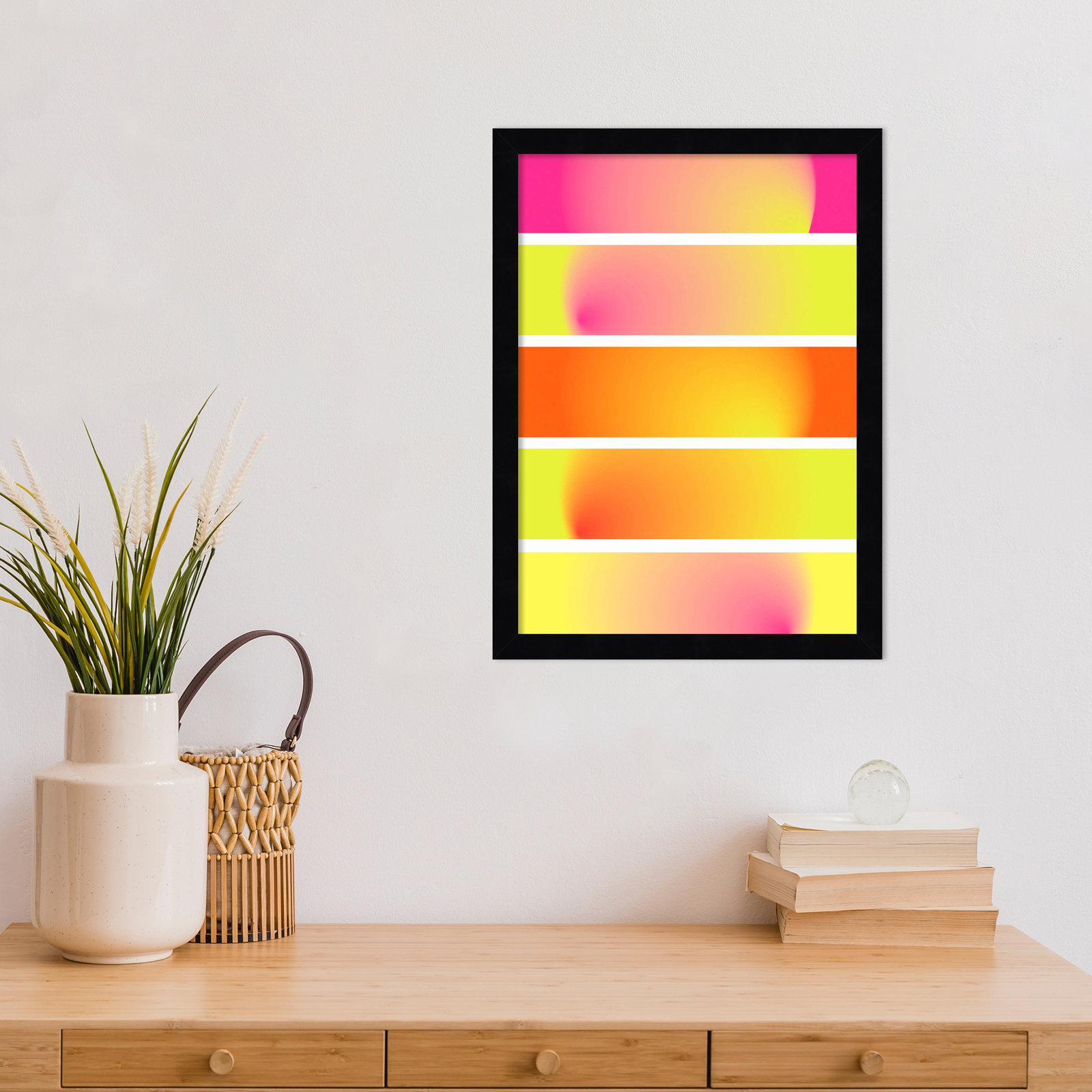 One Way by Valeria Castillo, 17" H x 13" W x 1" D, Black
