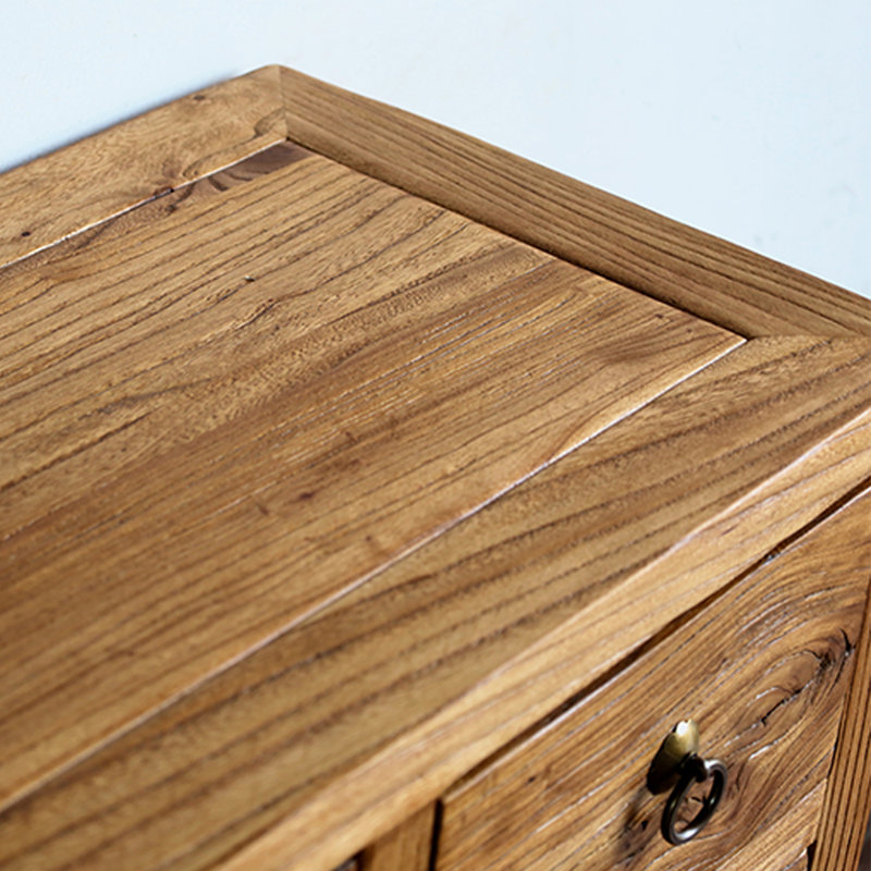 Armoire console en bois d'orme massif