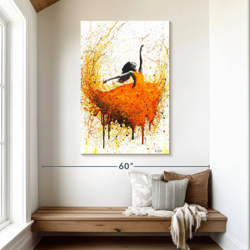Enn Tangelo Fire Dance, 48" H x 32" W