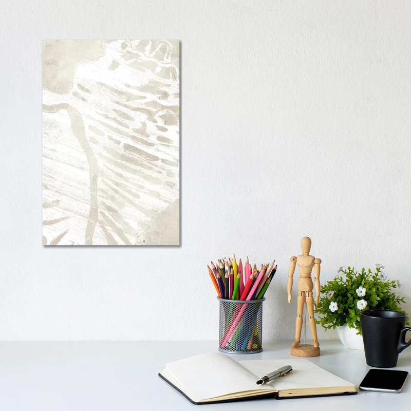 Linen Tropical Silhouette III by June Erica Vess - Wrapped Canvas Gallery-Wrapped Canvas Giclée, 30.48cm H x 20.32cm W