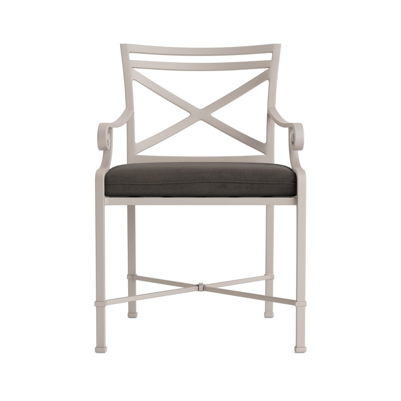 Venetian Outdoor Lounge Chair, Fusion Charcoal, Dove Smooth