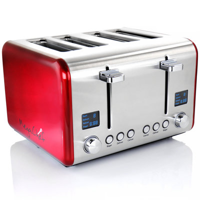 MegaChef 4-Slice Stainless Steel Toaster