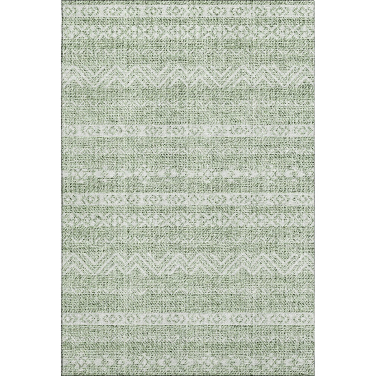 Premium Machine Washable Prisco Aloe Rug
