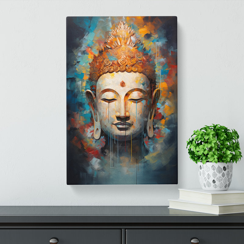 Buddha Abstract No.4 - Wrapped Canvas, 50cm H x 35cm W x 3cm D
