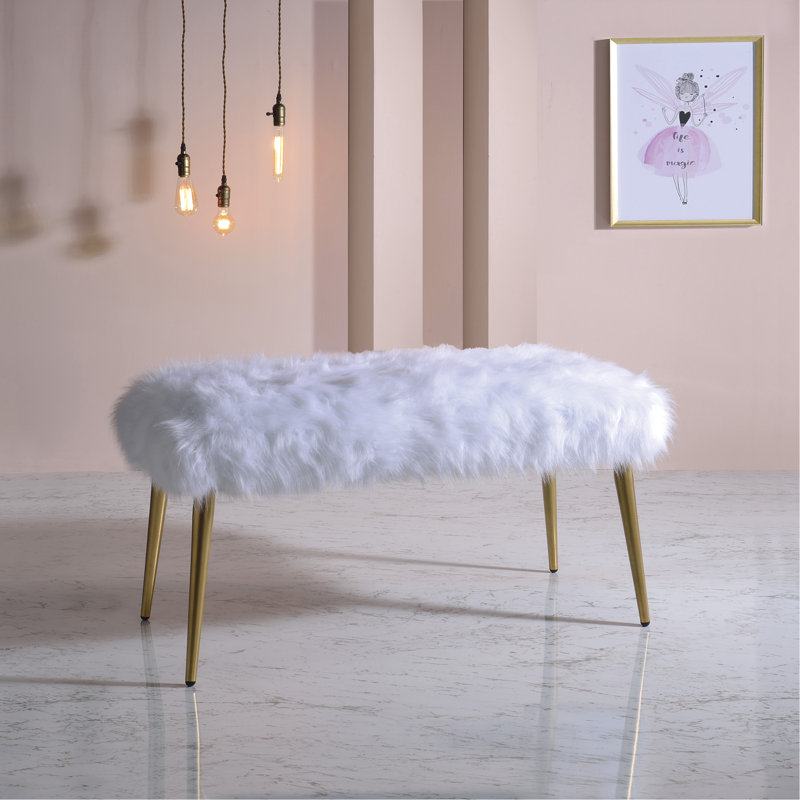 Banc avec pieds droits