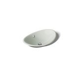 Iron Plains Metal Oval Vessel Bathroom Sink with Overflow