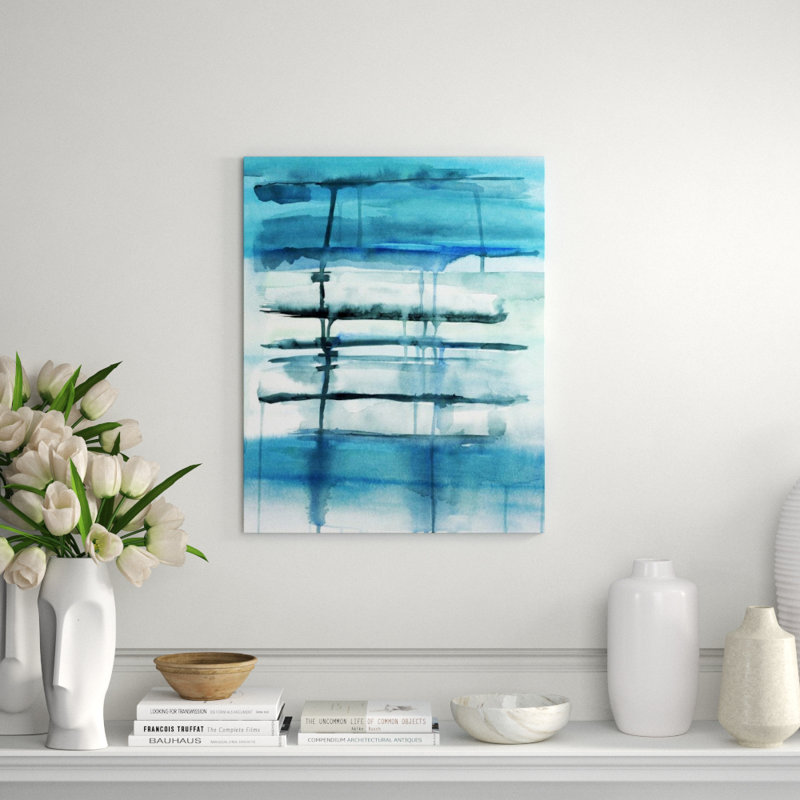 Rain On The Window II Painting by Emma McCartney, 30" H x 24" W, Glass Coat