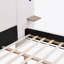 Lit rembourré sophistiqué Boucle avec lampes de lecture intégrées et étagères, idéal pour une configuration de chambre confortable et pratique