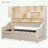 Twin Size bed with LED Armrest Lights, Storage Shelves and Cabinets-1077224173