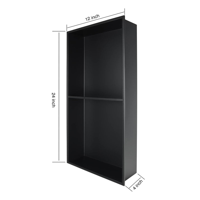 D Shampooing - Savon standard double niche, Noir mat