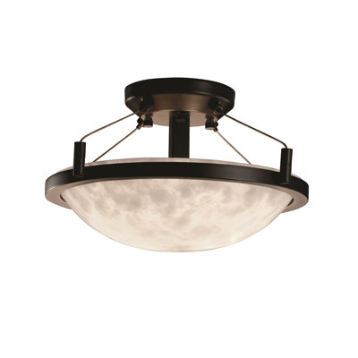 Aymen Clouds Resin LED Semi Flush Mount