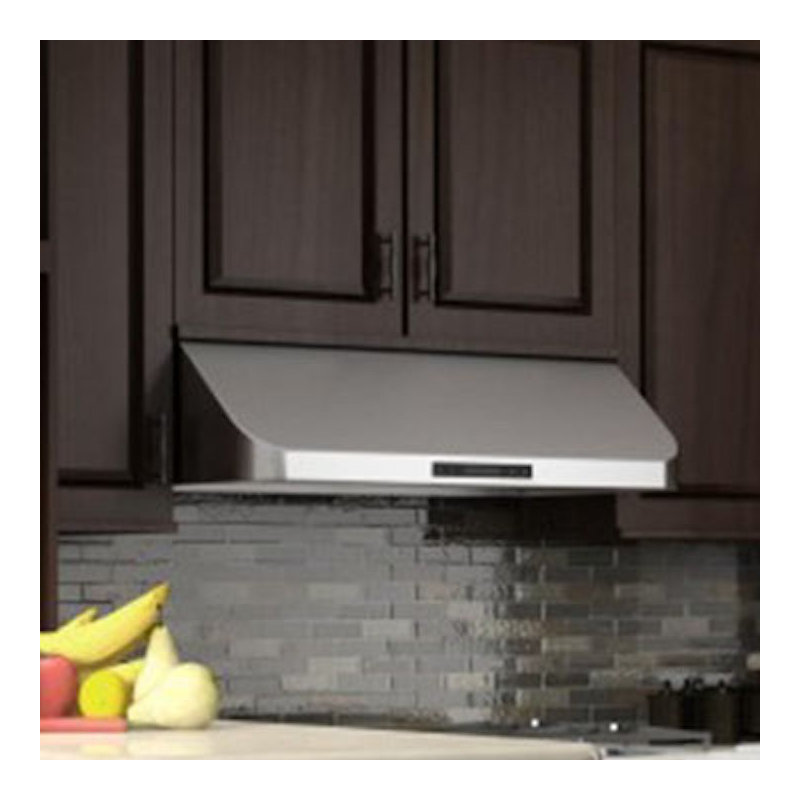 10" 600 CFM Ducted Under Cabinet Range Hood in Brushed Stainless Steel