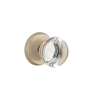 Double Dummy Providence Crystal Knob with # 2 Rose