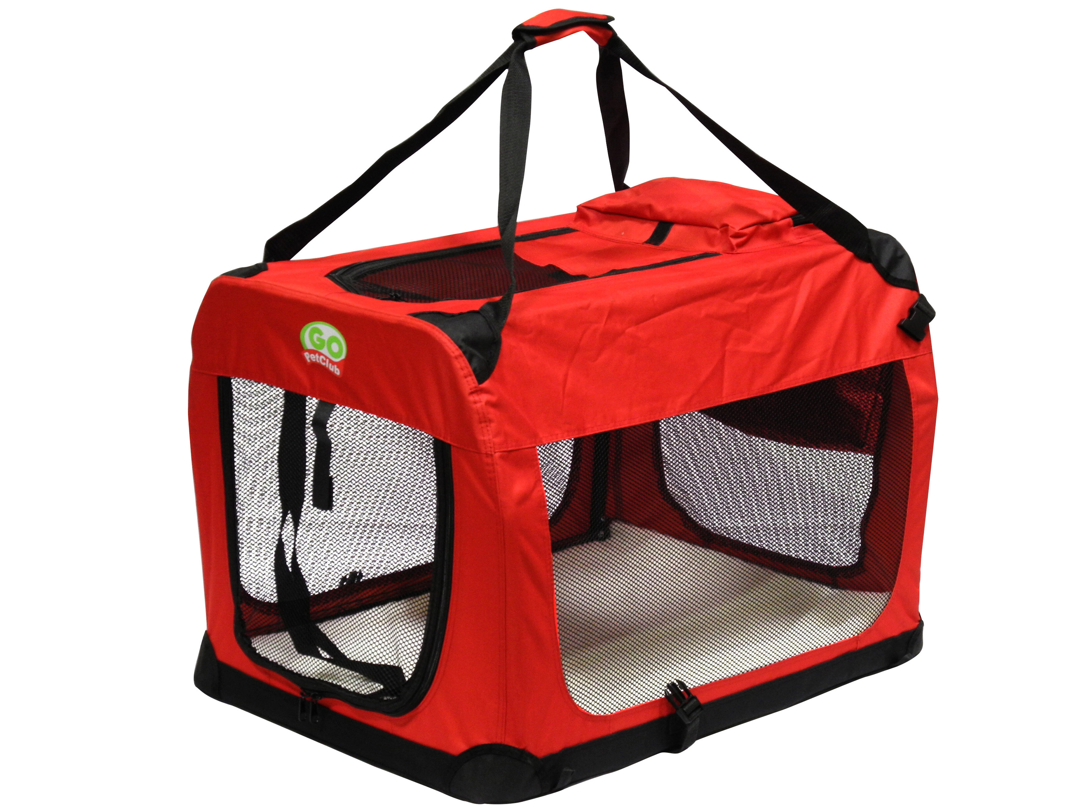 Tangkula Extra Large Portable Folding Cat Soft Crate w/ 4 Lockable Wheels  Cat Carrier