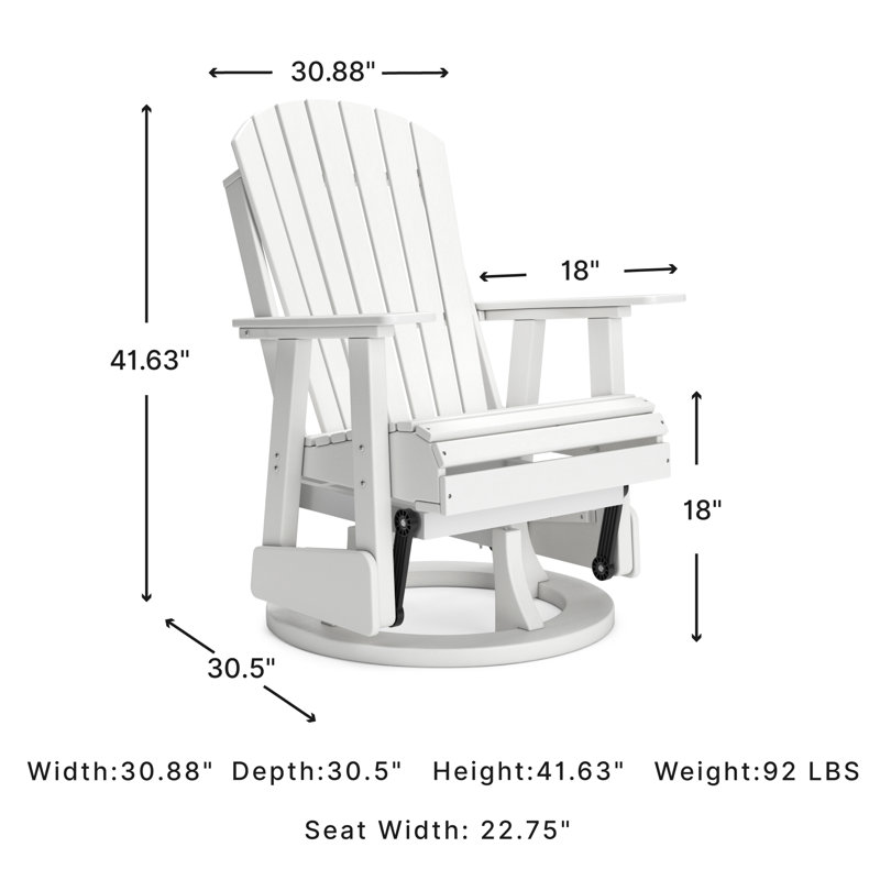 Lynbrook Wicker Outdoor Adirondack Chair, White