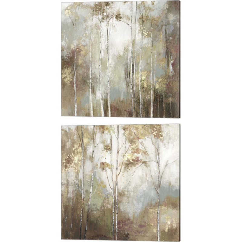 Fine Birch par Allison Pearce, art sur toile (ensemble de 2)
