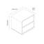 Eversley 50cm W Manufactured Wood Bedside Table