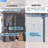 Lean-To Wall-Mounted Pergolas With Curtains And Netting-122684181