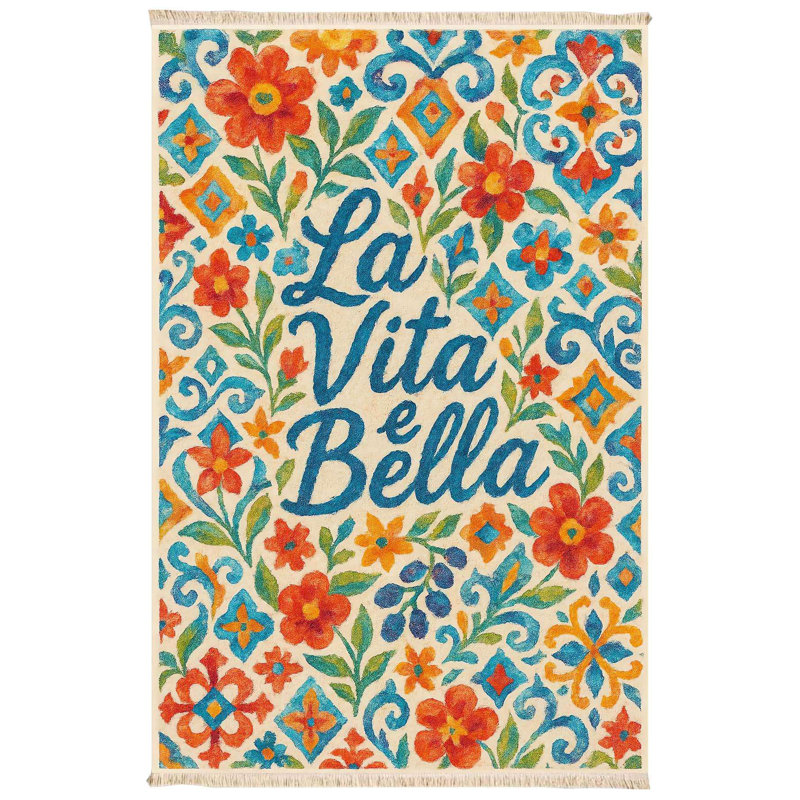 La Vita è Bella' Mediterranean Tile Mat