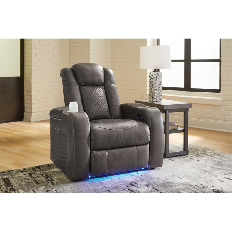 Fauteuil inclinable électrique Fyne-Dyme, Brun
