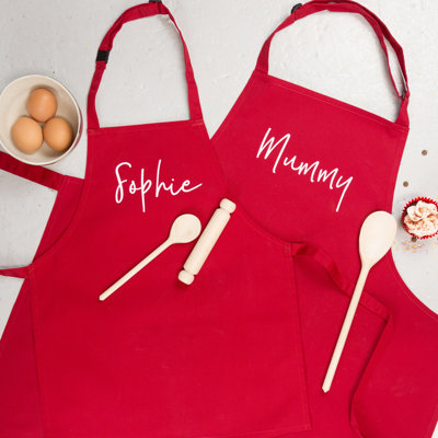 Mother's Day Solid Colour Bib Apron