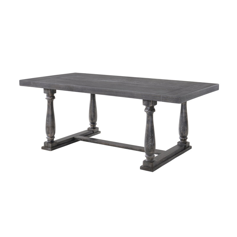 Lomba Dining Table, Weathered Gray Oak