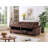 Cesella 83" Velvet Pillow Top Arm Convertible Sofa Bed with Storage-1449151197