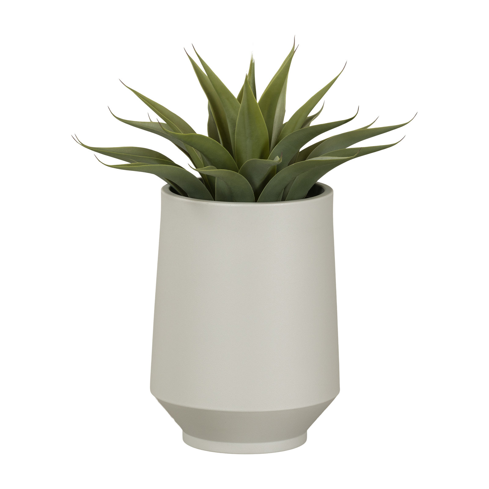 Dalya Pot Planter, 16.25" H x 12.25" W x 12.25" D, Greige