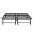 Black Metal Mattress Foundation Bed Frame King Size. Build Ensuring Durability. Delivers Excellent Support. Under Storage Available. Effortless Assembly. Suits All Varieties. Industrial Bedroom-1616515715