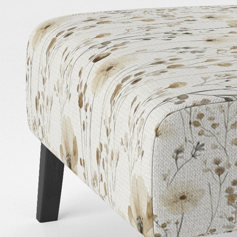 Fauteuil de chambre Country Farmhouse, Pantoufle sans accoudoirs