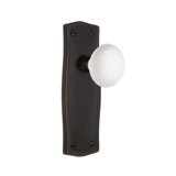 Prairie Plate with White Porcelain Door Knob