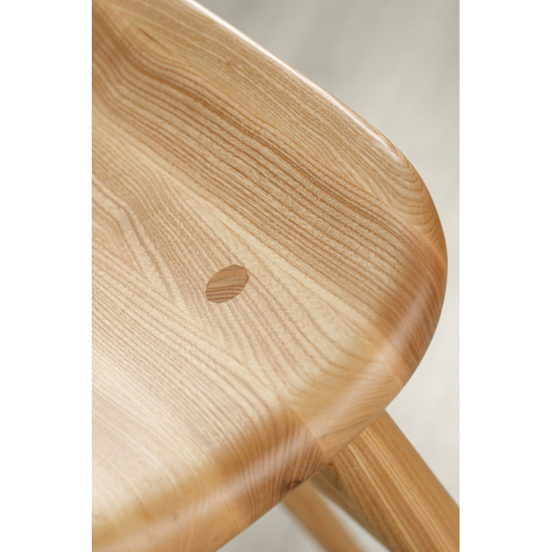 Anvil Chair With Back, Matte Ash, Bar Stool (31” Seat Height)