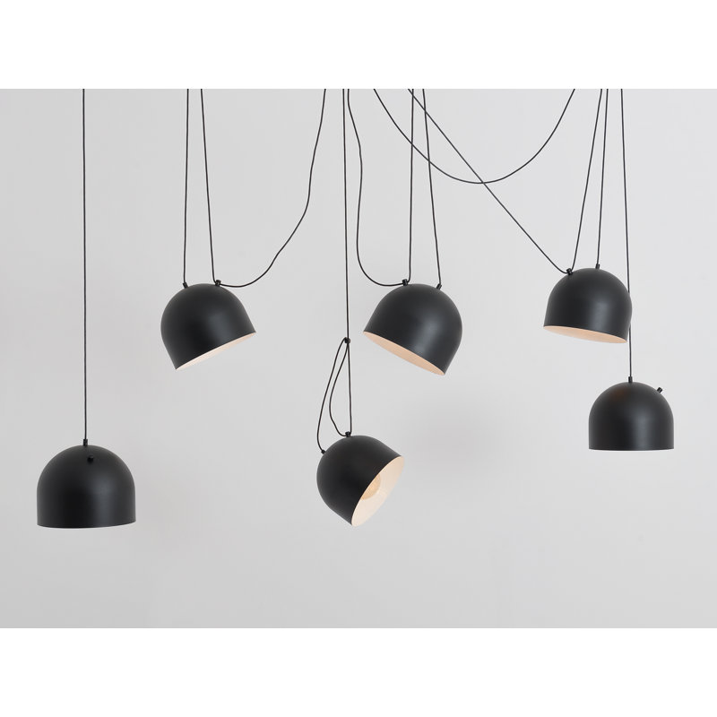 Allan 6 - Light Unique/Statement Pendant, Black