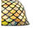 8" Wide Tiffany Fishscale Wall Sconce