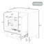 Meuble-lavabo 30 po sans lavabo, base seulement, armoire de salle de bain multifonctionnelle avec portes et tiroir, cadre solide et panneau de fibres à densité moyenne, noir