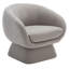 Fauteuil demi-tonneau en polyester 30,7 po Genata-755966305