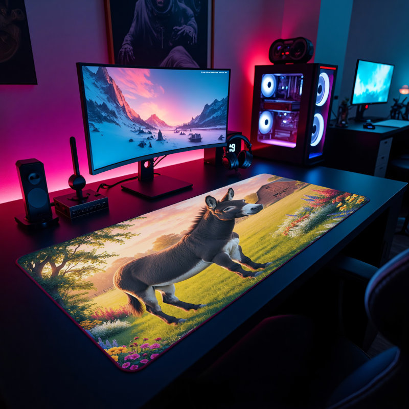 Polyester Desk Pad, 31.5x15.5