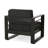 Bay Mp1 Dark Gray Aluminium Outdoor Leisure Chair, Club Style, 32 In. Depth, 27.5 Width, 25.35 Height Gray, Height, 27.46 Lb