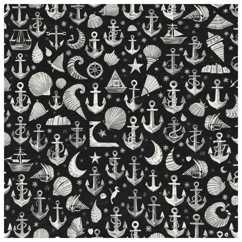 Anchor Nautical Pattern Comforter, King