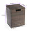 Outdoor Rectangle Fire Pit Table With Propane Tank Cover