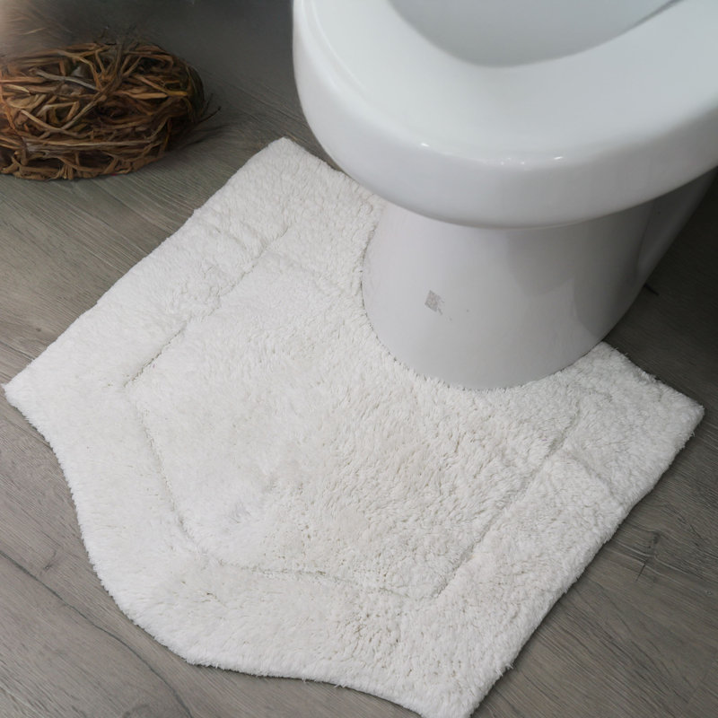 Morissette 100% Cotton Contour Mat 20"x20", White
