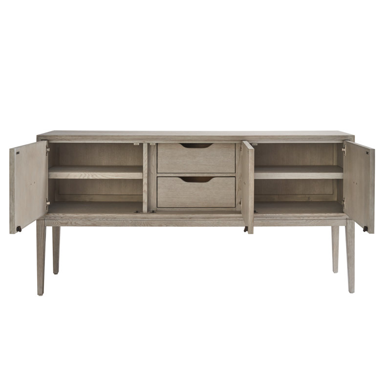 Rolling Fog 76" Intricate Carved Wood Sideboard