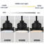 Ventilateur de plafond moderne en aluminium à 6 pales avec lumière DEL 3 couleurs, moteur à courant continu réversible à 6 vitesses et télécommande-1029264710-1029264709