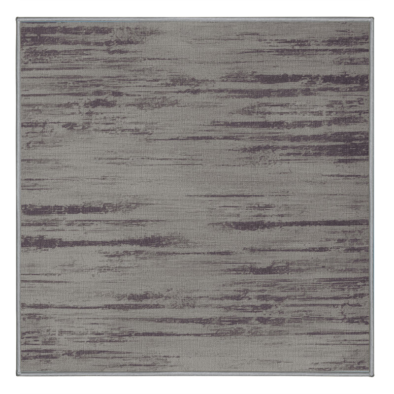 Tapis abstrait gris lavable à la machine, Carré 5 pi